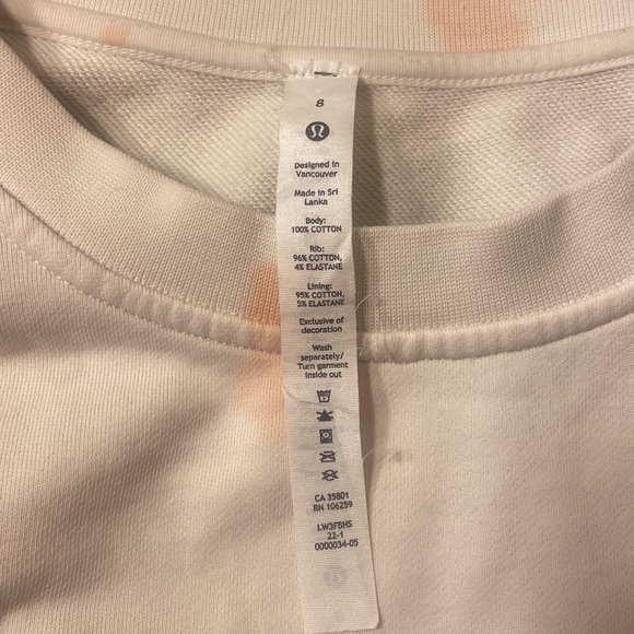 Lululemon Perfectly Oversized Crew, size 8. - Picture 3 of 5